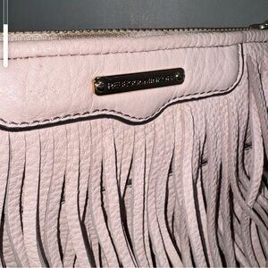 Rebecca Minkoff Light Pink Fringe Clutch